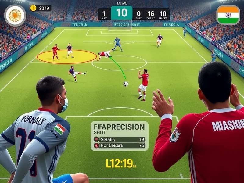 FIFA Mobile Precision Shot tournament event in India with local players